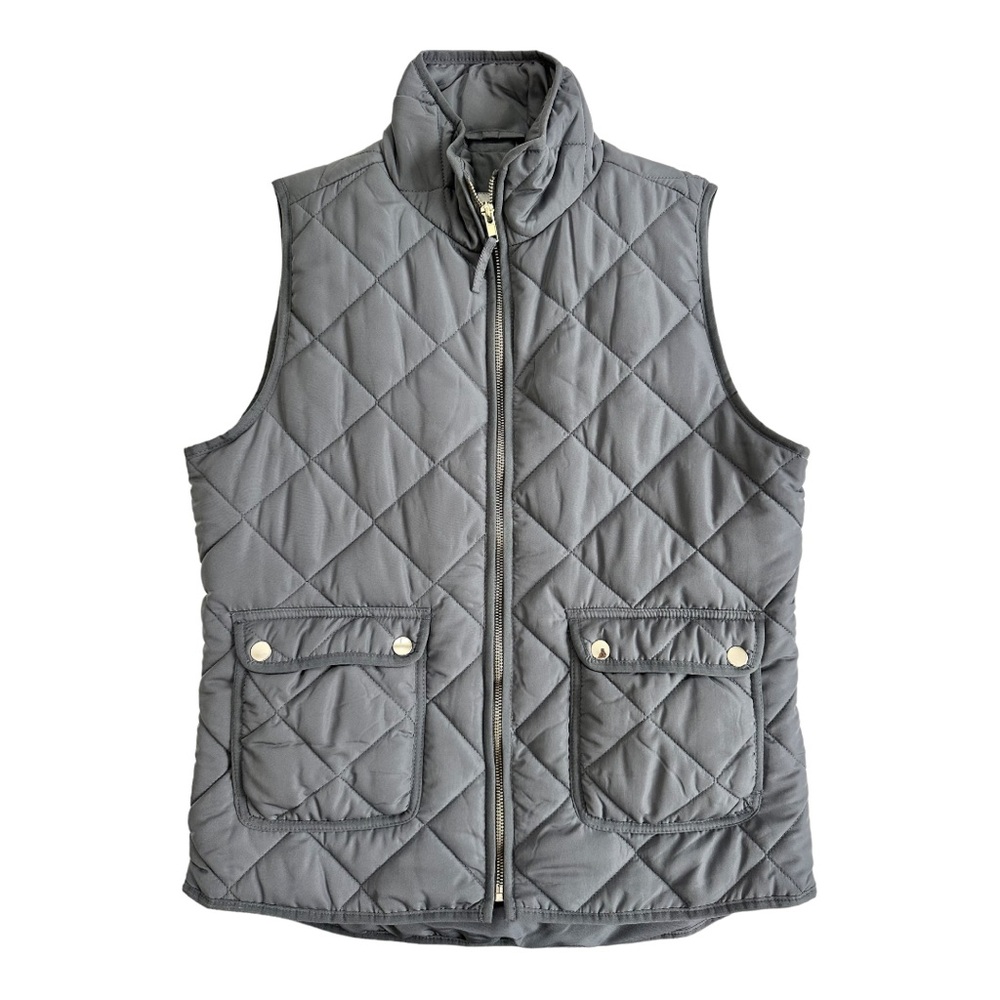 Thread & Supply Gray Quilted Vest Size M